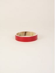 Bracelet corne et laque rouge et rose