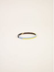 Bracelet jonc Lierre jaune bleu