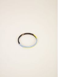 Bracelet jonc Lierre jaune bleu