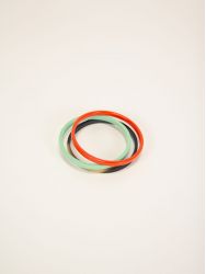 Bracelets Sureau orange vert