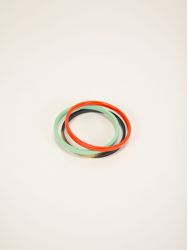 Orange green Sureau bracelets