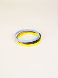 Yellow blue Sureau bracelets