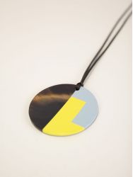 Pendentif Arceau jaune bleu