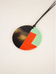 Orange green Arceau pendant