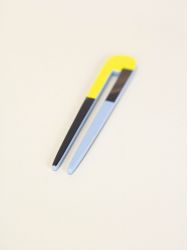 Yellow blue Ronce hairpin