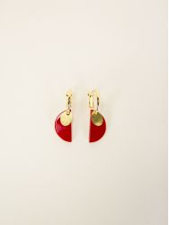 Boucles d'oreilles Grelot rouge