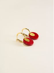 Red Timbale earrings