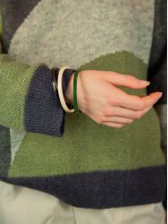 Bracelets Sureau beige et vert kaki