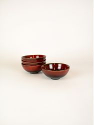 Set of 4 Hoa Bien Laterite Bowls